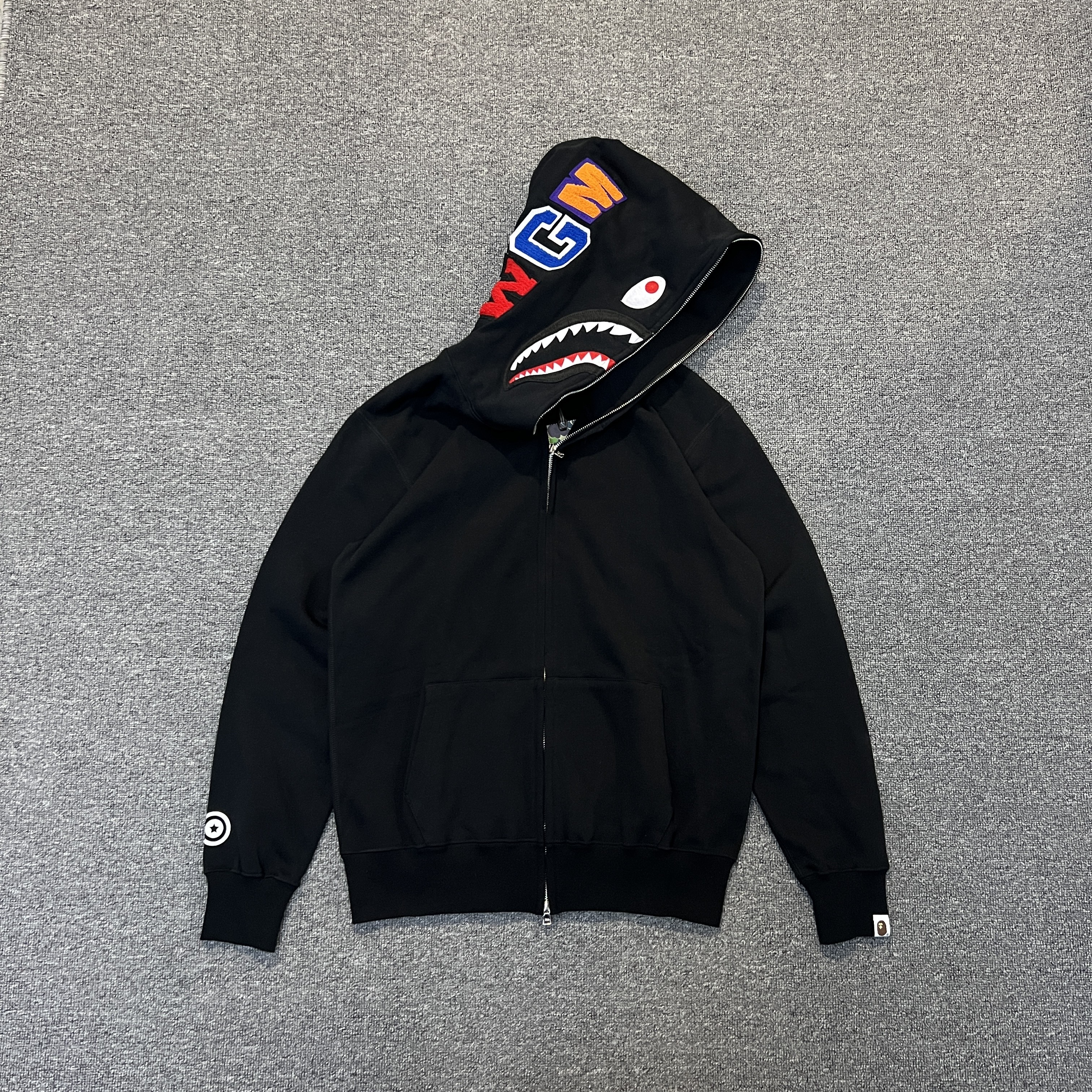 [Best Quality verison] Bape pure color hoodie black grey