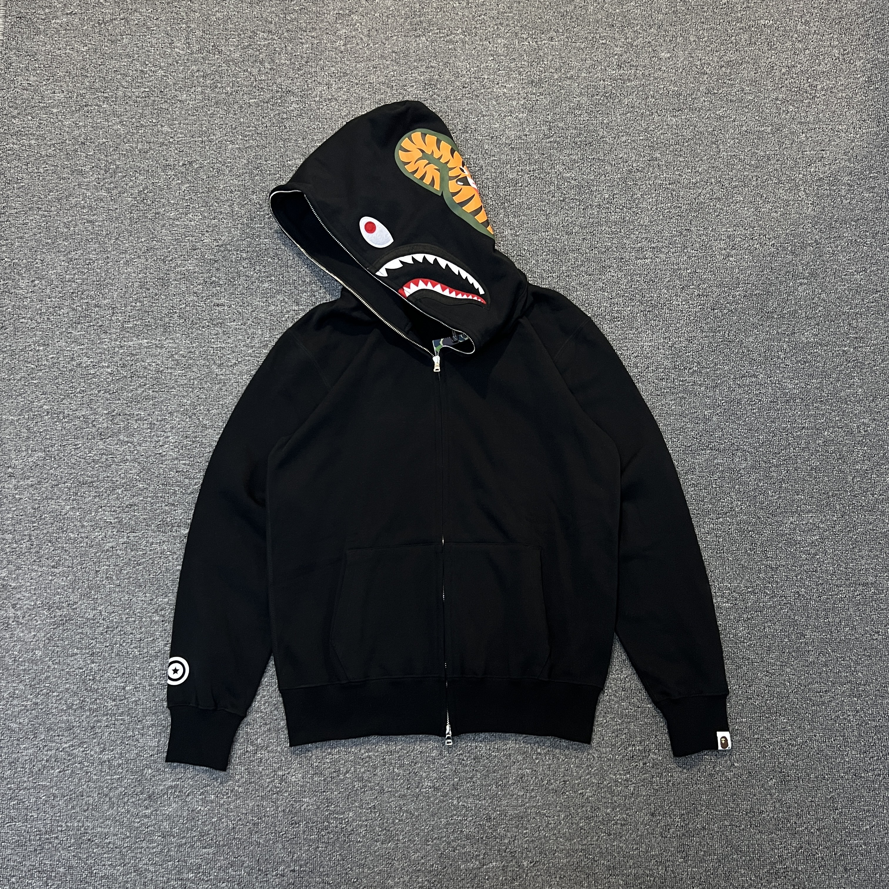 [Best Quality verison] Bape pure color hoodie black grey