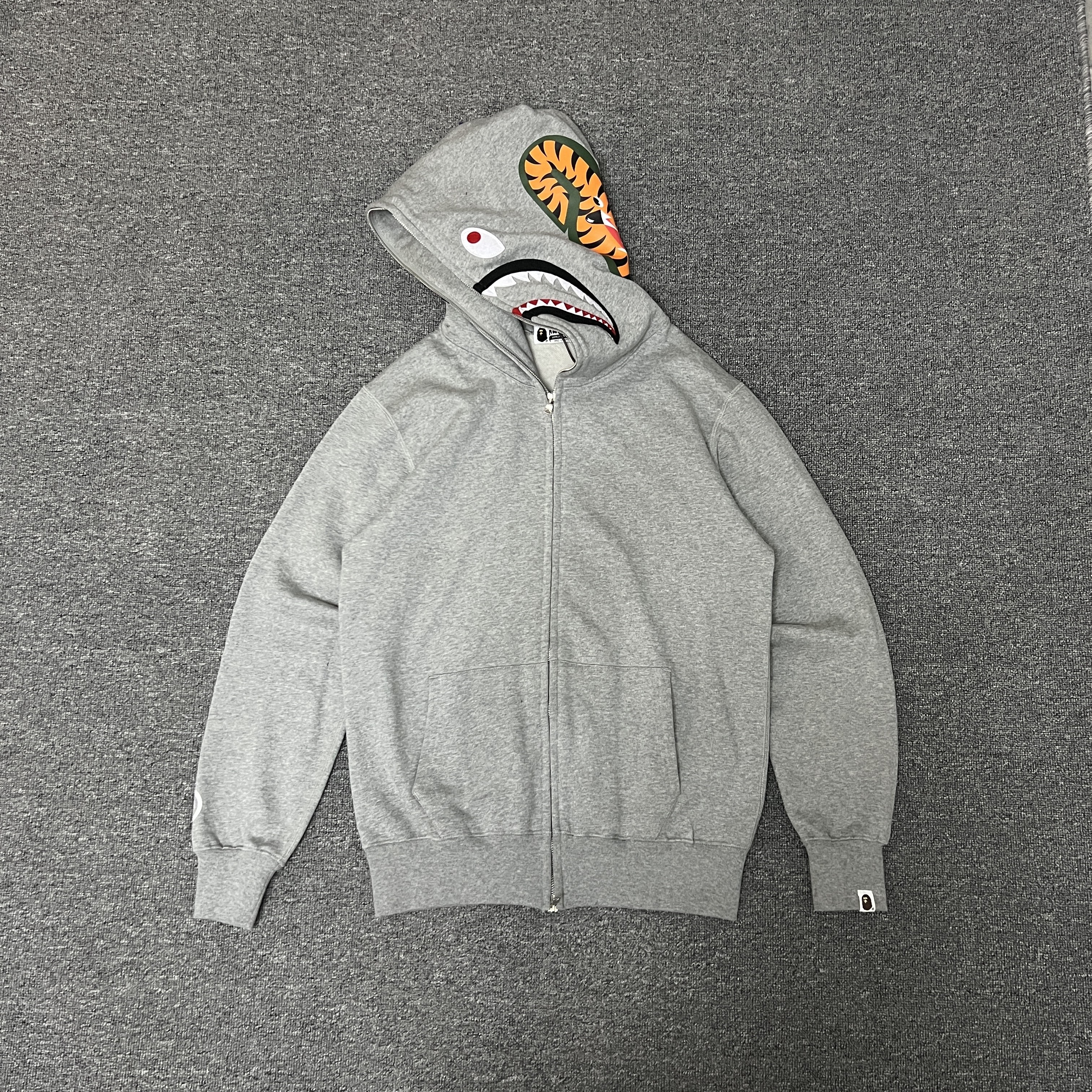 [Best Quality verison] Bape pure color hoodie black grey