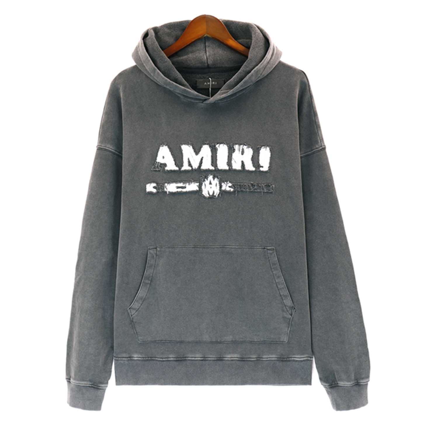 Amiri Wahsed Grey Hoodie And Sweatpants