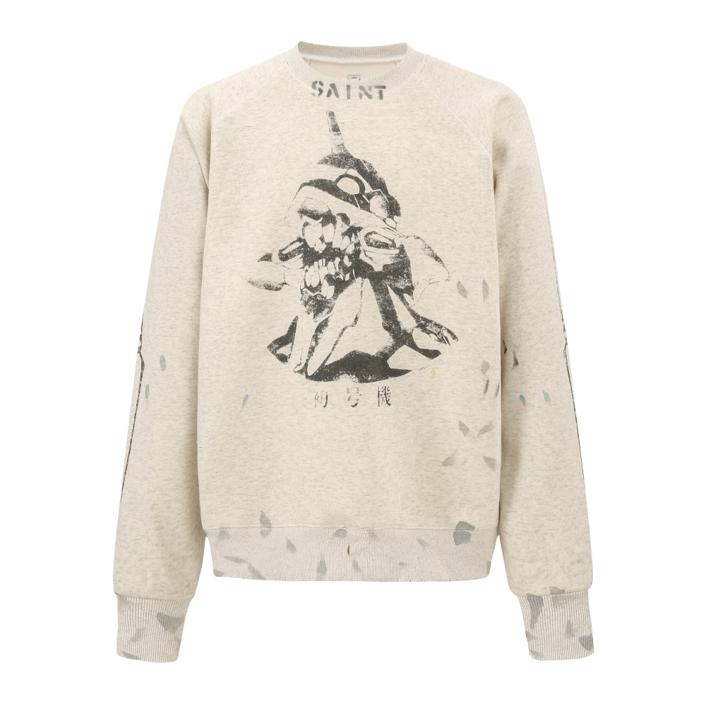 Saint EVANGELION Broken Design Crewneck