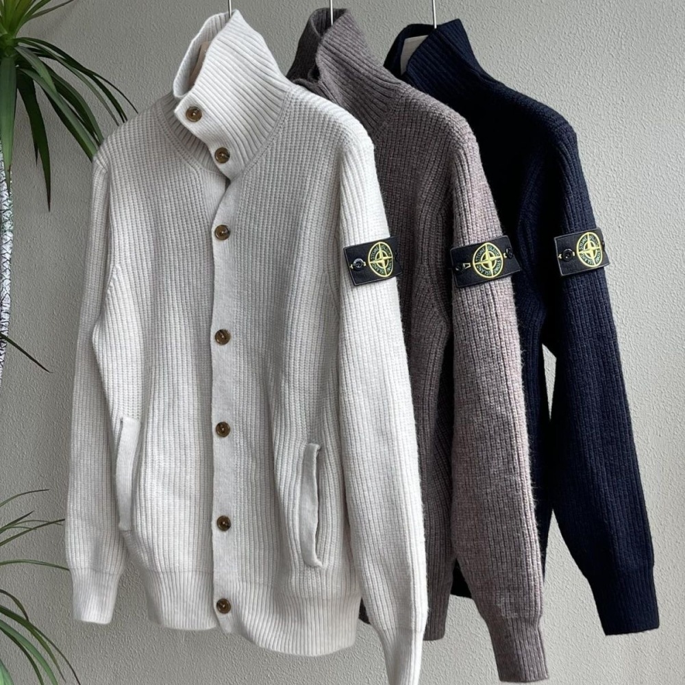 Stone Island high-necked knitted sweater 3 colors