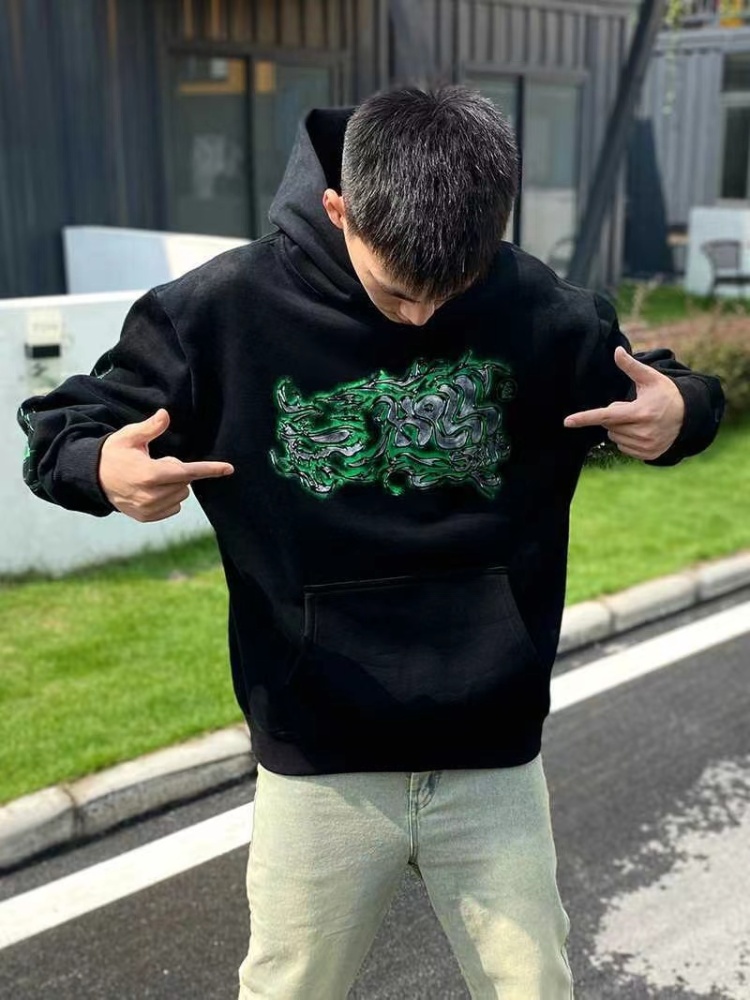 Hellstar Green Fire Hoodie