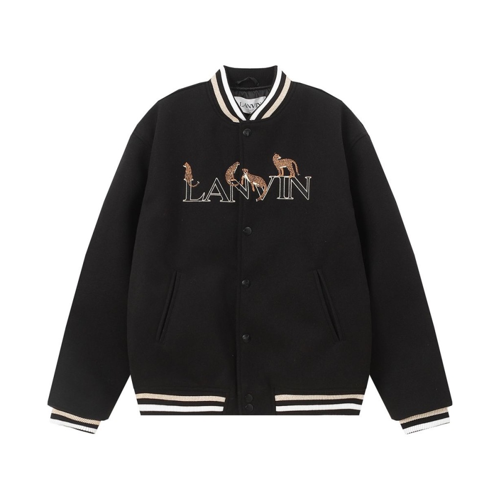 Gallery dept leopard embroidery jacket black