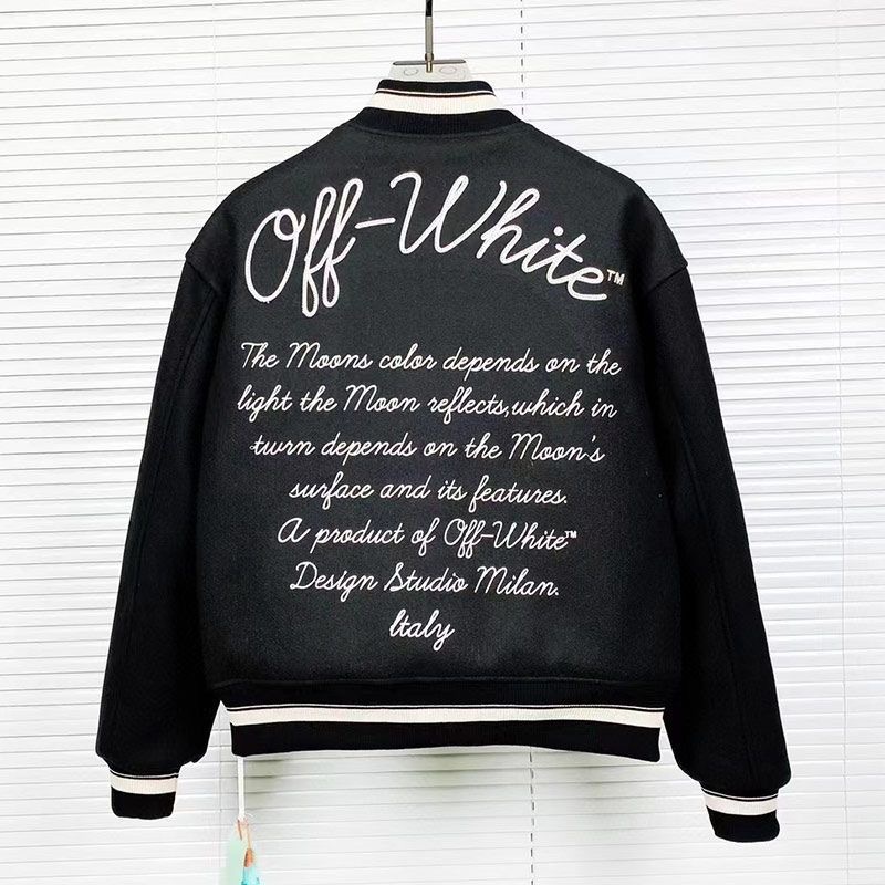 OW multi-ball arm embroidery baseball jacket