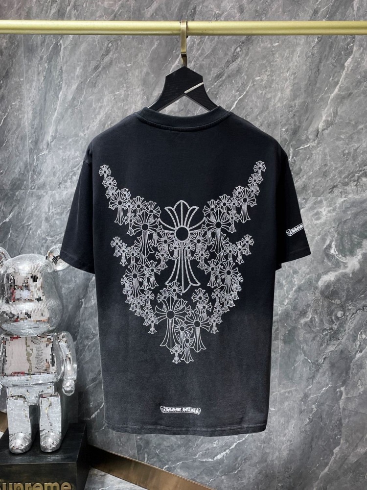 Chrome hearts hot drill gradient tee black