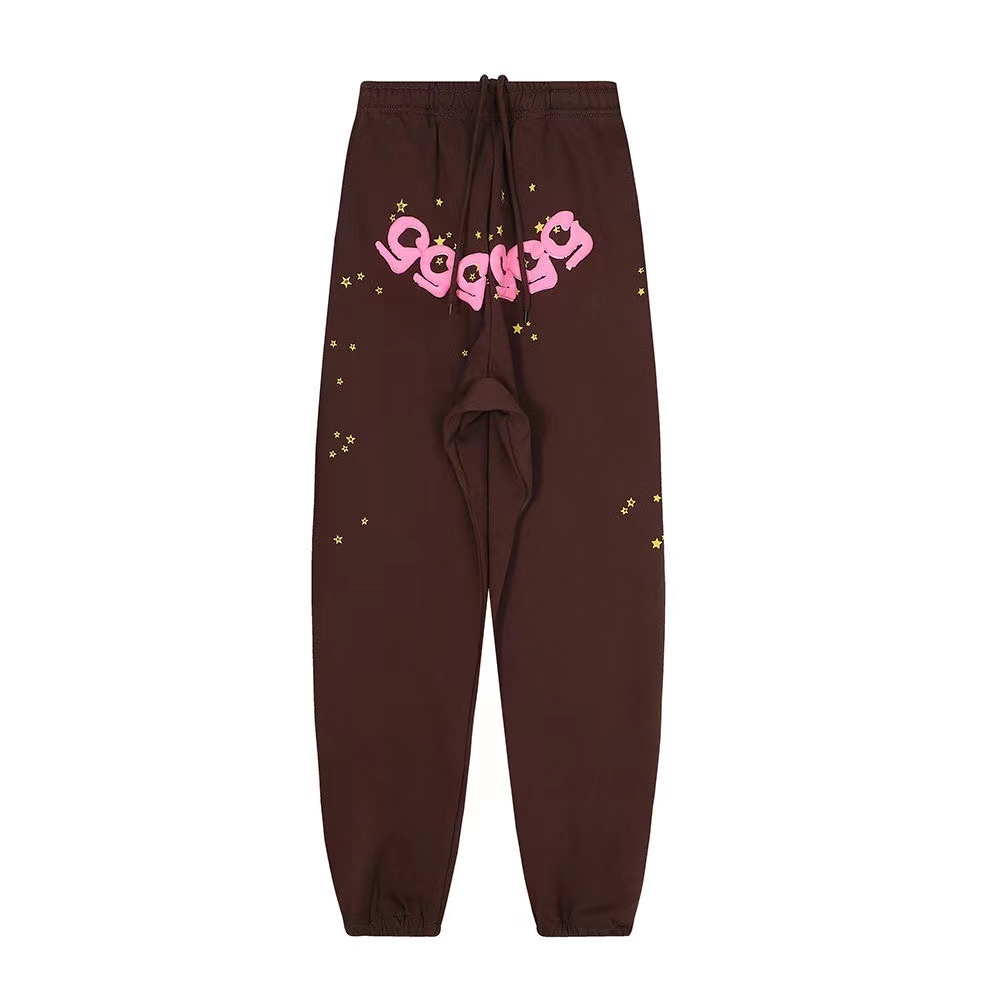 Sp5der Spider 555555 Brown Hoodie And Pants