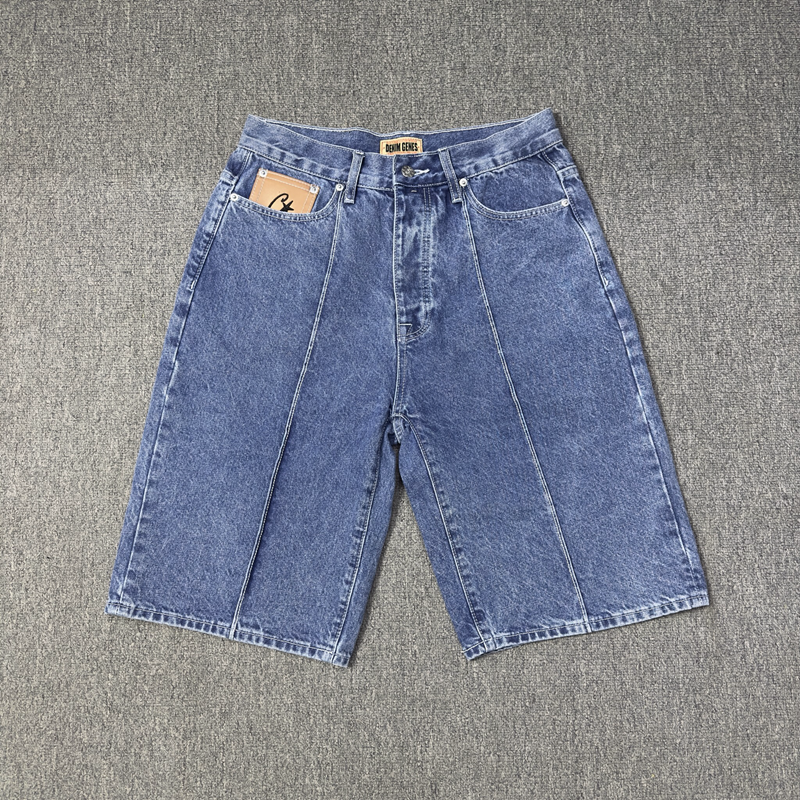 Corteiz Embroydery Star Denim Shorts