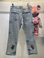 [Best Quality]1:1 Gallery Dept G Embroidered Colorful Logo Denim Jeans 23SS Pants