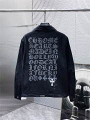 Chrome Hearts Cross Embossed Denim Jacket