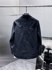 Chrome Hearts Black Cross Patch Denim Jacket Clean Fits