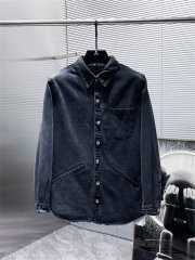 Chrome Hearts Black Cross Patch Denim Jacket Clean Fits