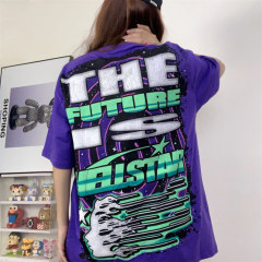 Hellstar Studios True Future Short Sleeve Tee Shirt Purple