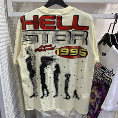 Hellstar Studios Globe T-Shirt Tee Beige
