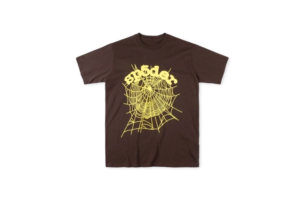 Spider Classic Gold Spider Web Monogram Tee