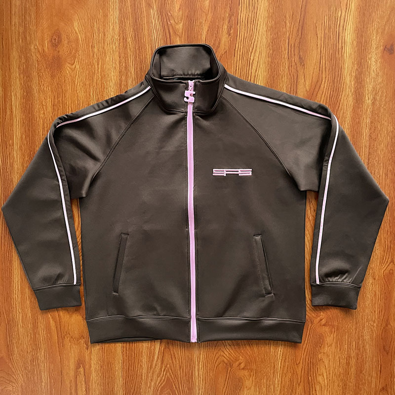 Sp5der WorldWide Track Jacket Pants Black Brown
