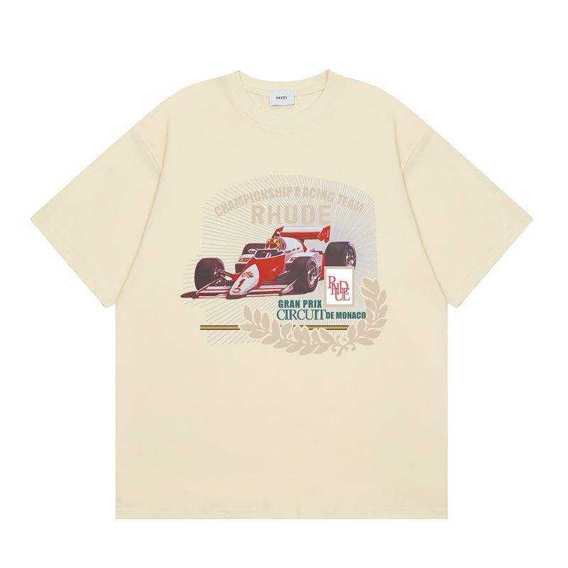 Racing Letter Printed Couple's T-Shirt