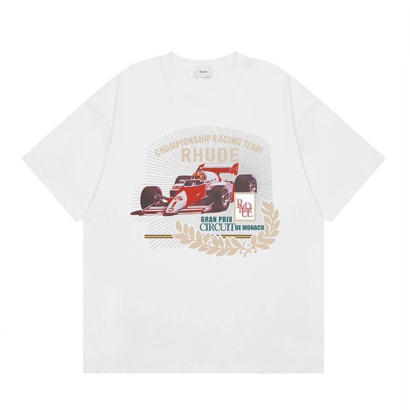 Racing Letter Printed Couple's T-Shirt