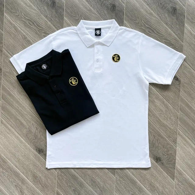 Hellstar Studios Basic Polo Shirt White Black
