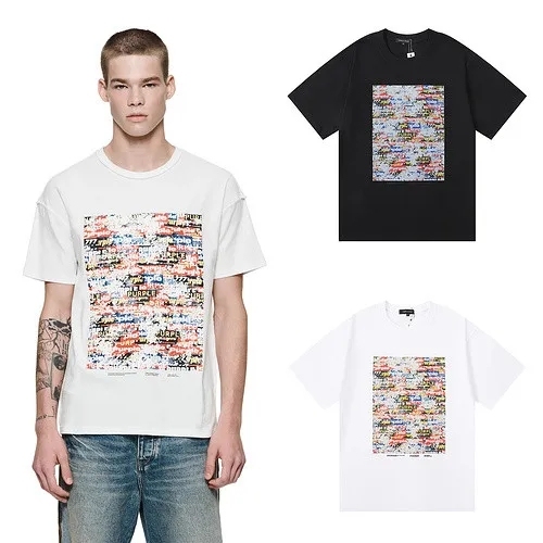 Pp Floral Print Letter tee 2 colors