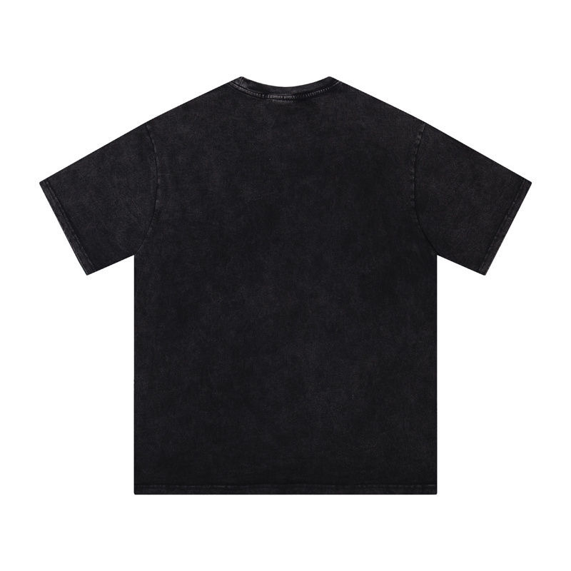 Saint Michael Flash Printing Washed Tee Black