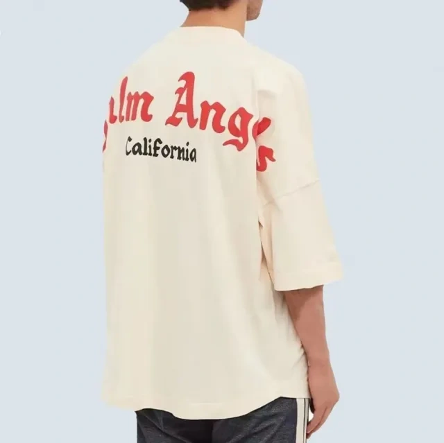 Palm Angels Greeting From California T-Shirt beige