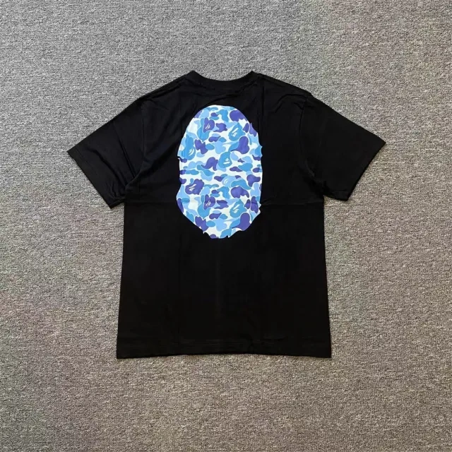 1:1 Quality Bape ABC Camo T-Shirt Black White