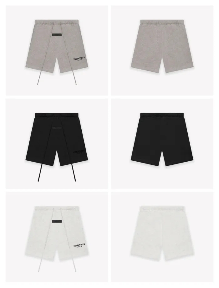 1:1 quality version Black flocking printed shorts