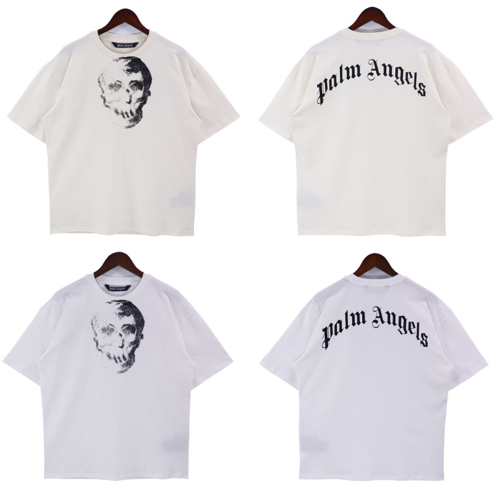 PA Skull T-shirt White Beige