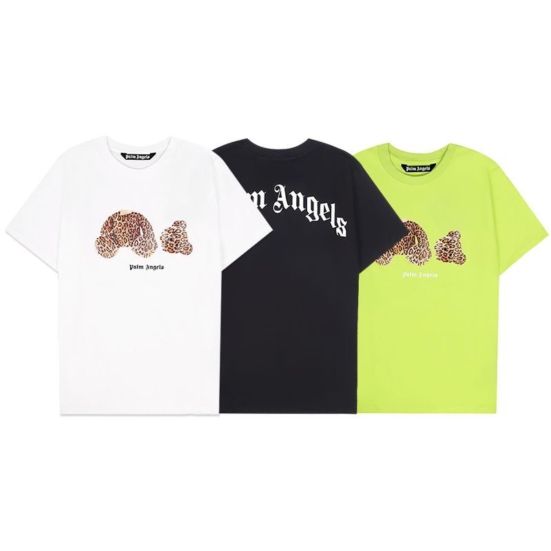 Palm angles leopard teddy bear tee 4 colors