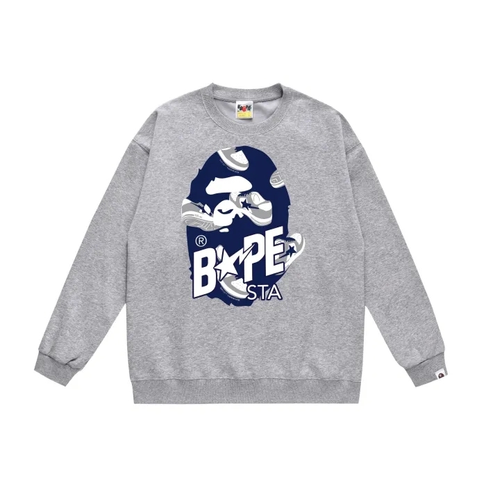 Casual Shoes Printed Round Neck Sweatshirt 6 colors