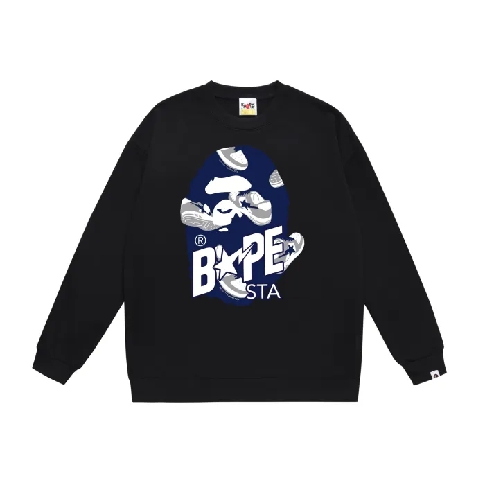 Casual Shoes Printed Round Neck Sweatshirt 6 colors