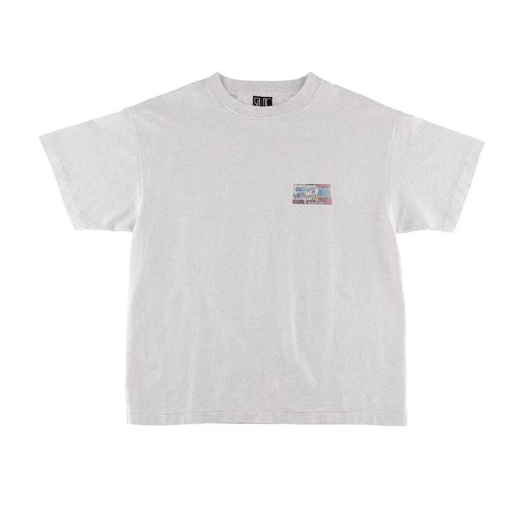 Saint Michael Eyes Tee Light Grey