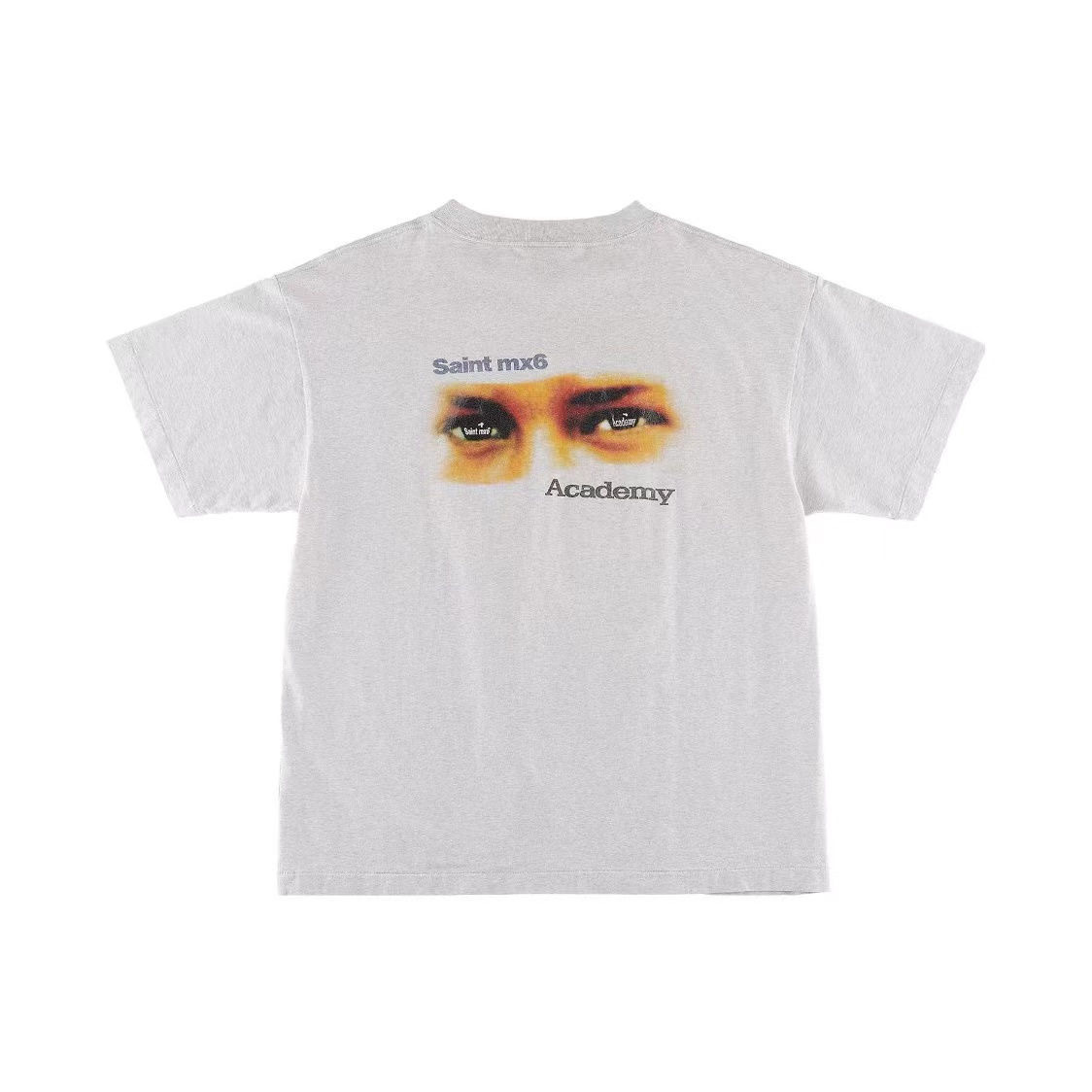 Saint Michael Eyes Tee Light Grey