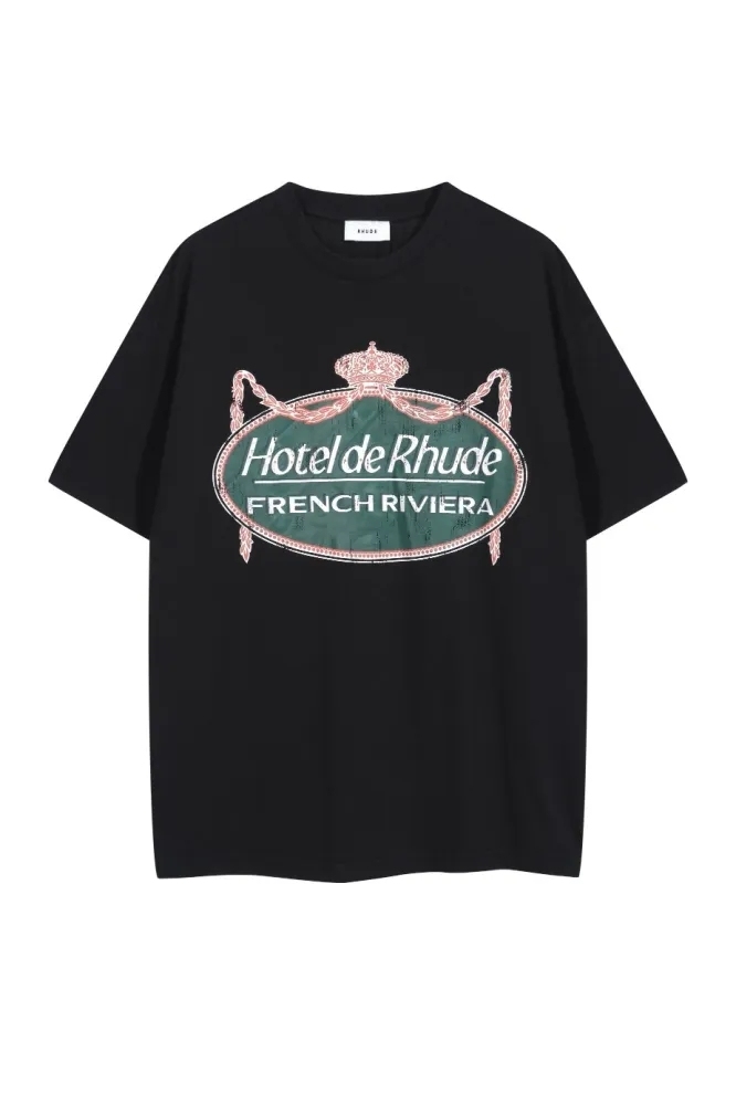 Crown Vintage Crackle Print Tee