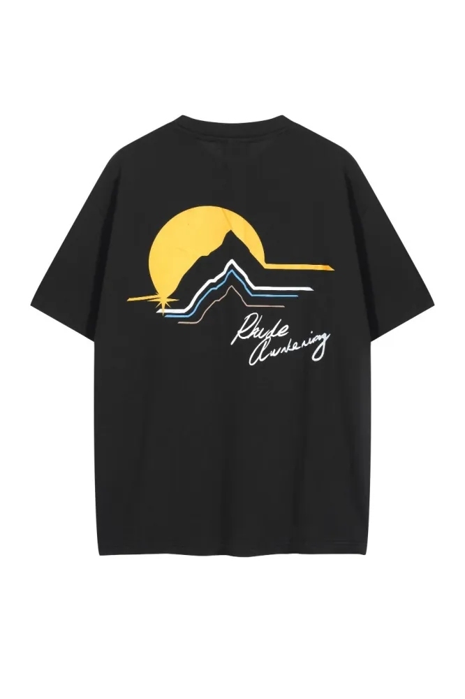 Sunset Hills Letter Vintage Print Tee