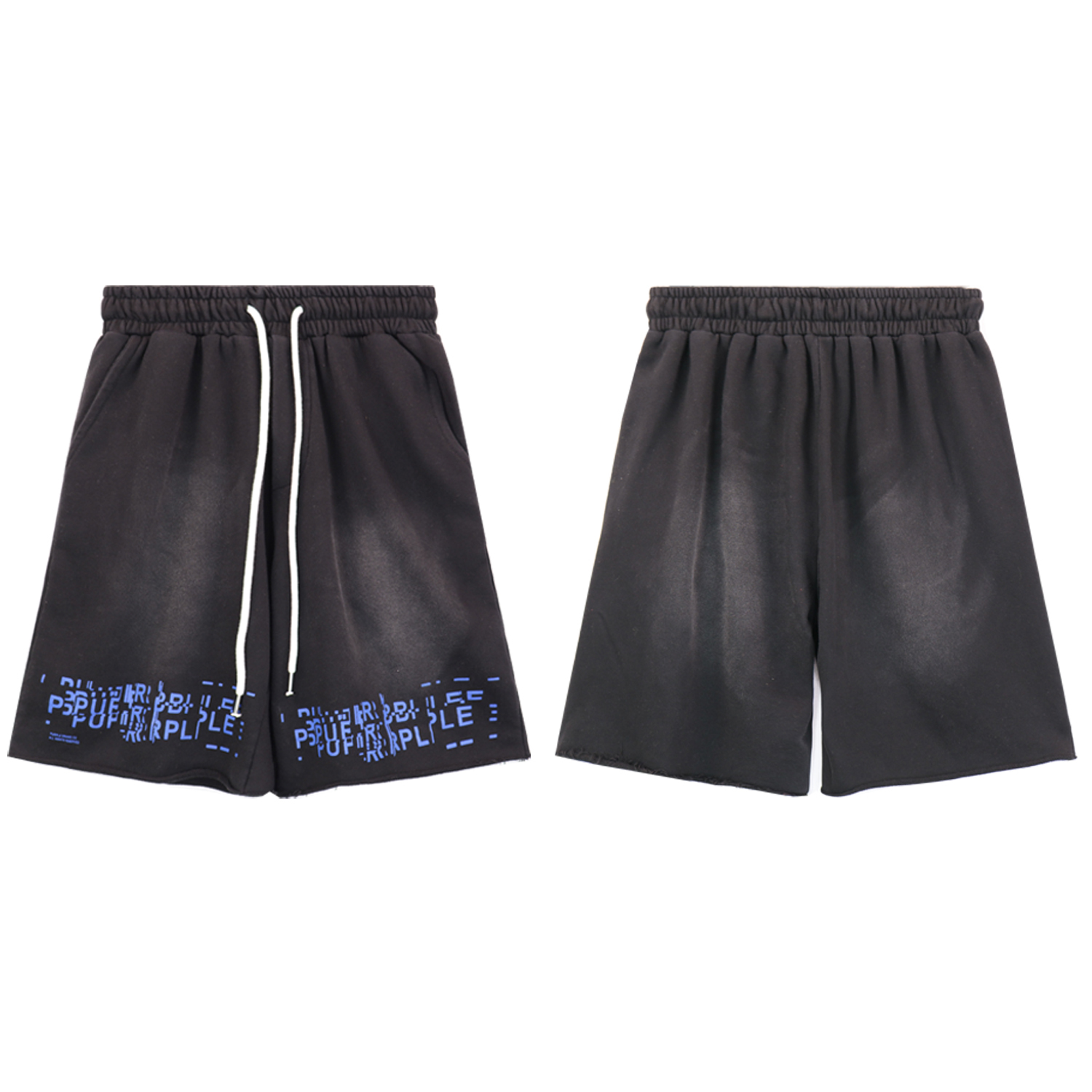 Purple Brand Washed Material Shirt And Shorts