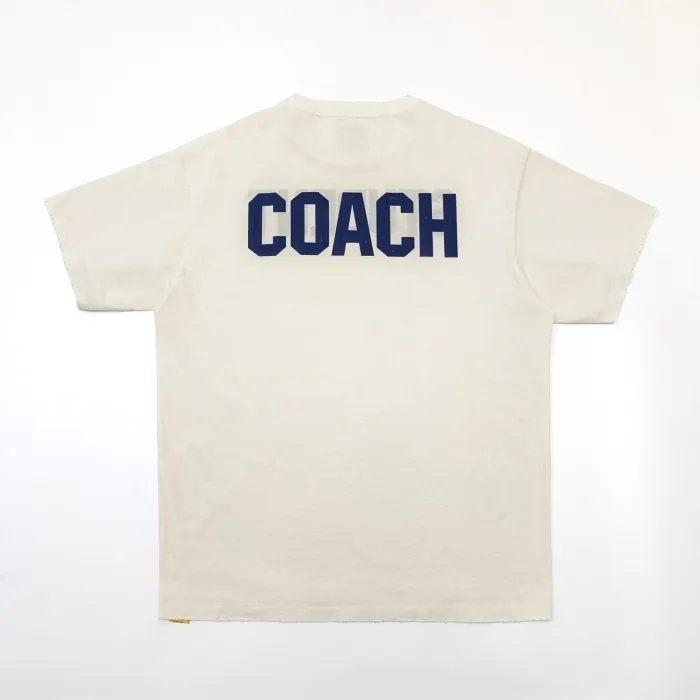1:1 quality version Aged Reversible Wearable Coach Letter Print Tee 3 colors