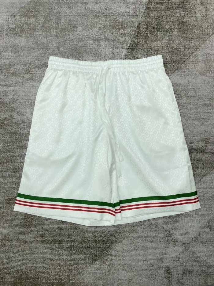 1:1 quality Silk Castle Tennis Dark Jacquard shirt & shorts set