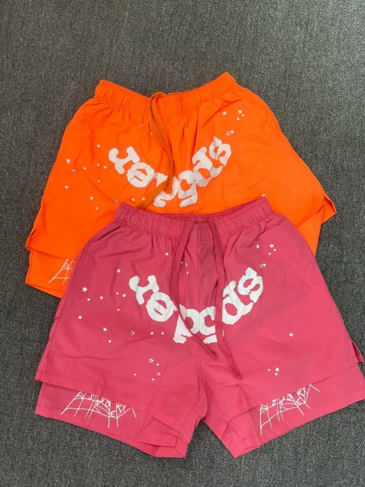 1:1 Sp5der Shorts Pink Orange