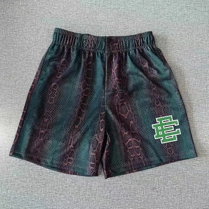 New Version 1:1 quality Eric Emanuel new style python-patterned shorts