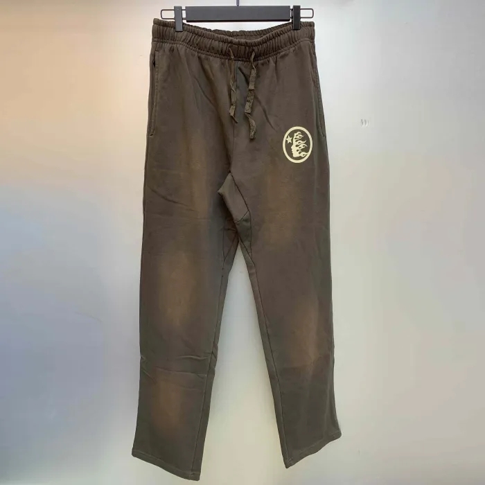 Hellstar Washed Version Gray Logo Sweatpants