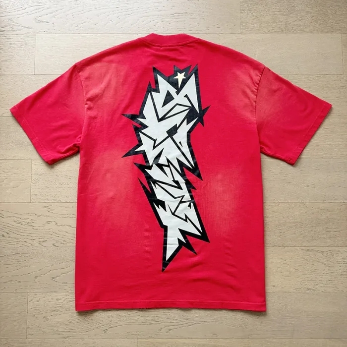 Hellstar Creative Alphabet Washed Version Tee Red