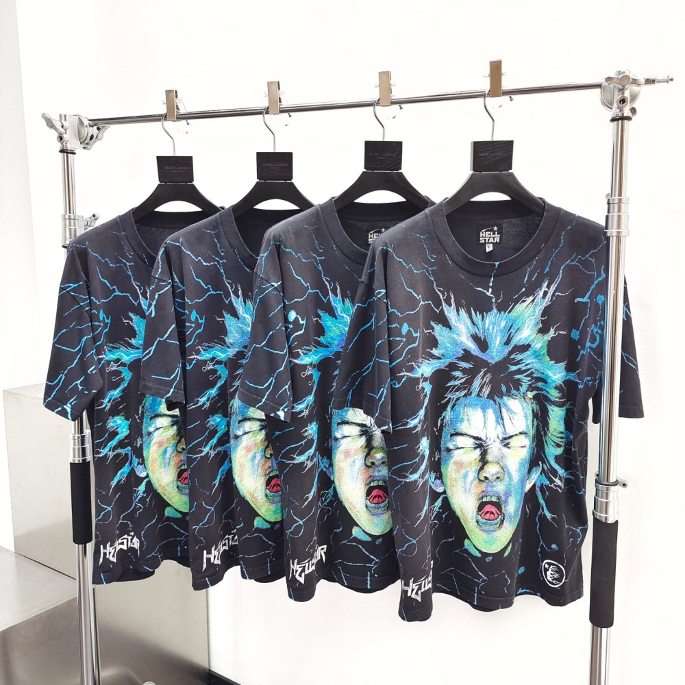 1:1 quality version Lightning Boys Logo Print Tee