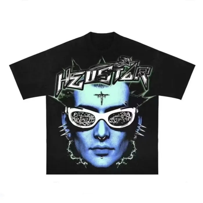 Magic Glasses Forehead Jesus Cross Portrait Print tee