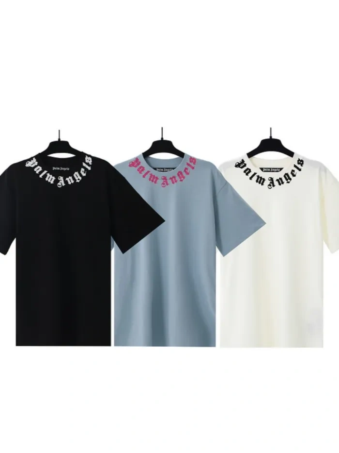 PA Basic Neckline Letter Wrap Solid tee 3 colors