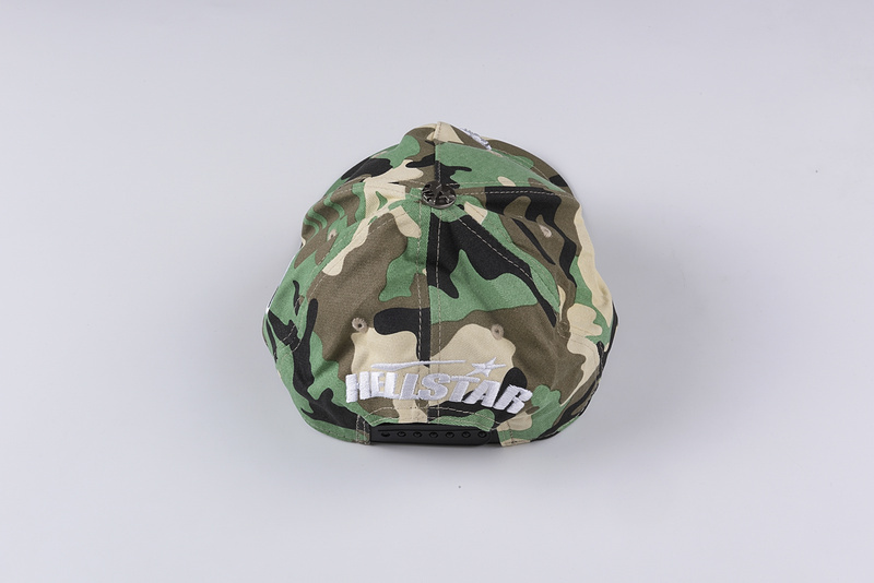 HS Camouflage Green Drill Logo Adjustable Duck Tongue Cap