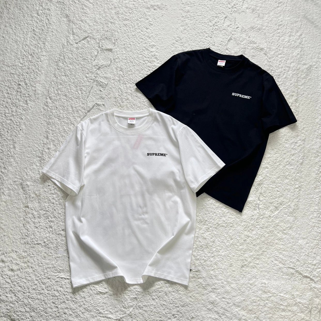 Sup Patchwork Tee Black White