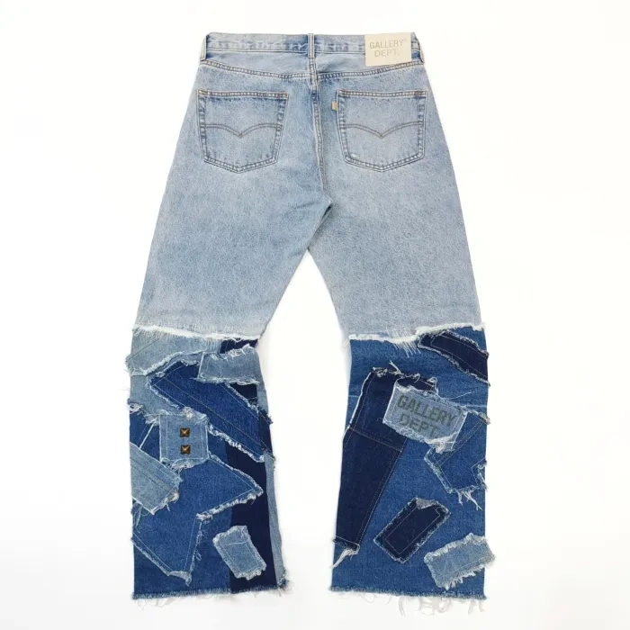1:1 quality version GD Leg Patch Spliced Micro Jeans