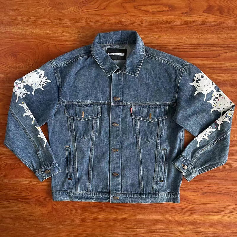 1:1 Sp5der 555555 Denim Jacket